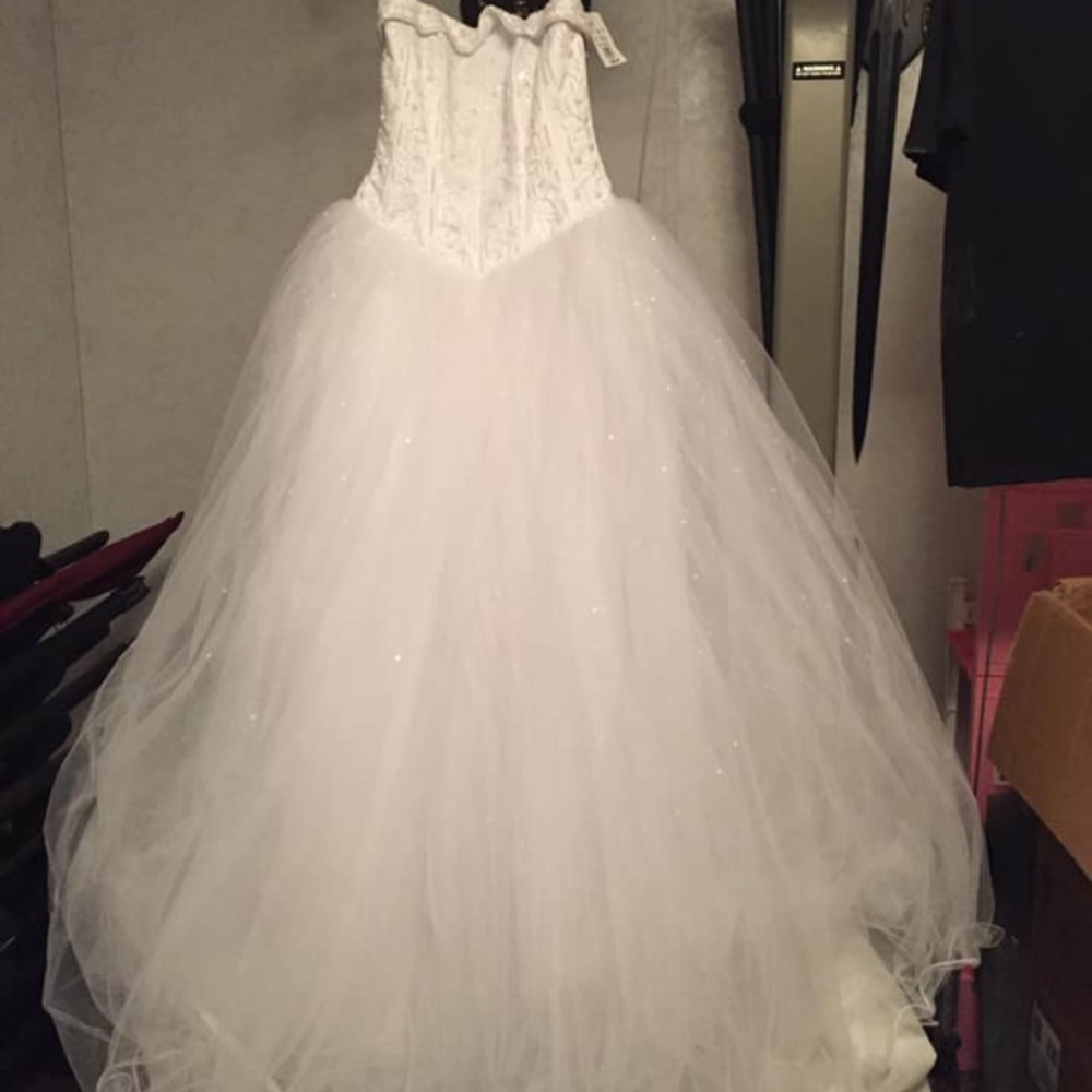 Brand new David’s bridal wedding dress with tag